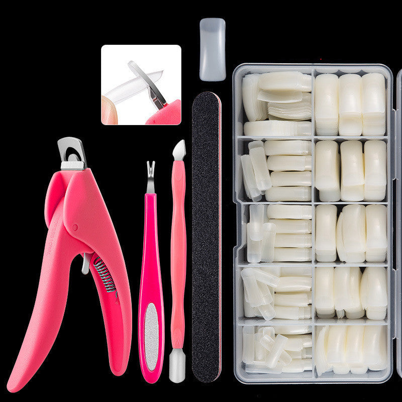 Professional French Nail Tips - 500 Pieces Acrylic Material | Classic French Manicure Collection
