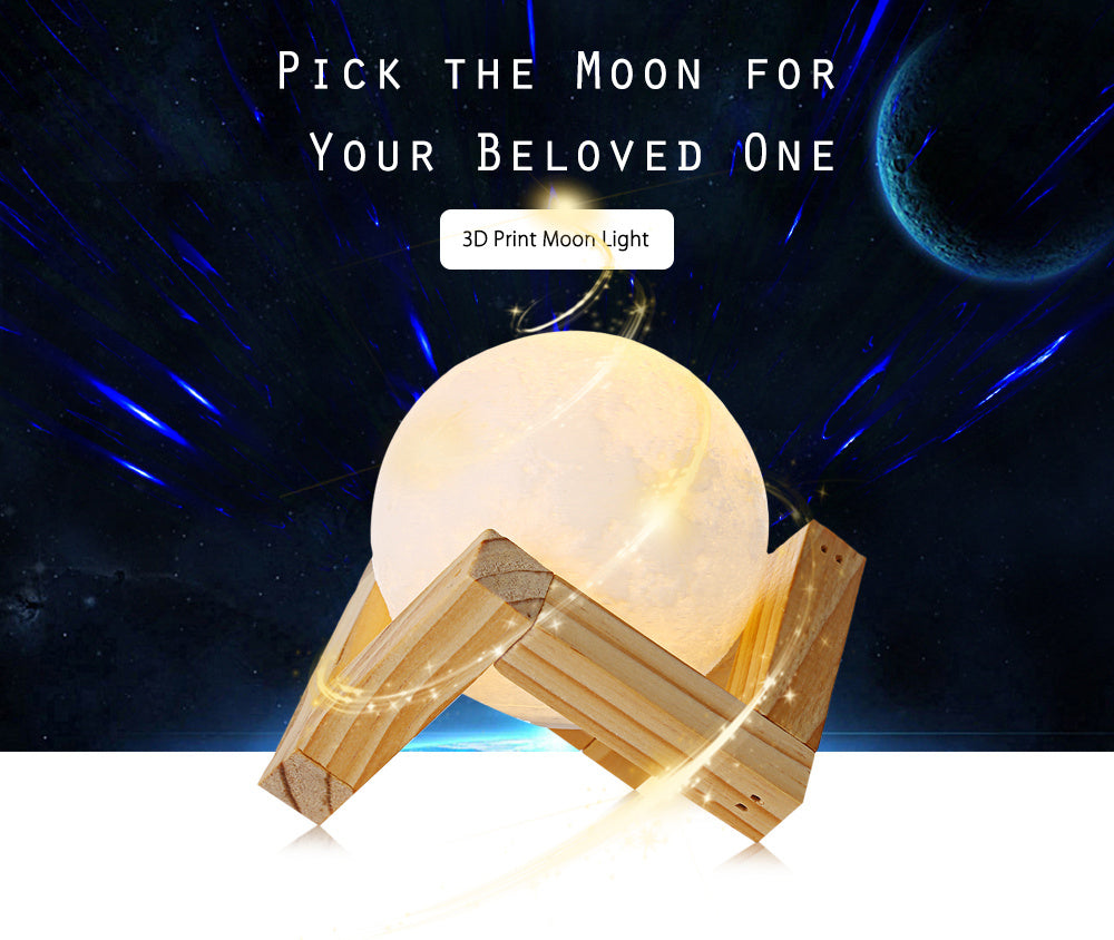 Print Moon Light Valentine's Day Christmas Gift