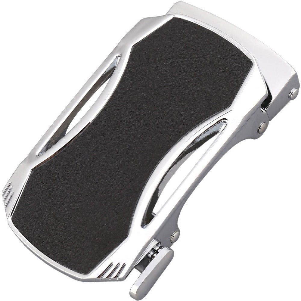 Men's Premium Leather Automatic Buckle Belt - Sophisticated Convenience