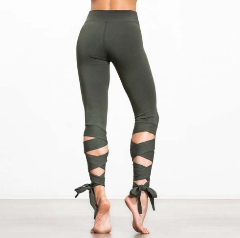 Women's High-Waist Yoga Leggings - Dance Ballet Fitness