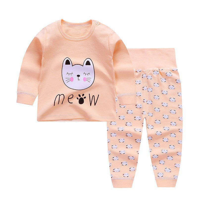 High Waist Belly Protector Baby Underwear Set