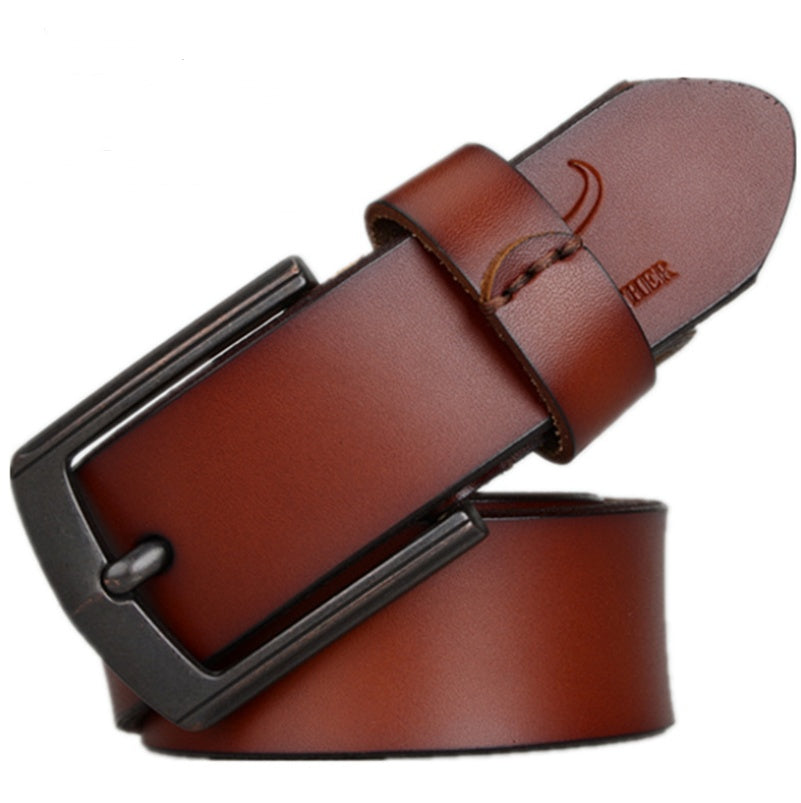 Dynamic Buckle Leather Belt - Kinetic Energy