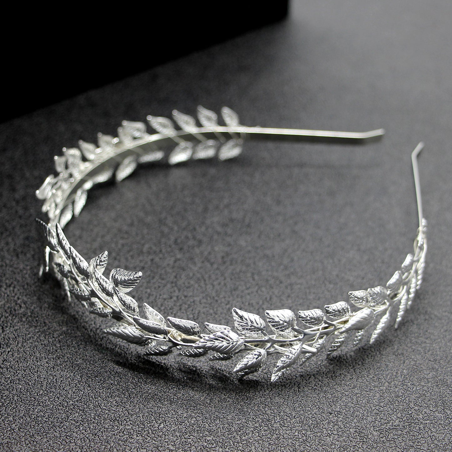 Bridal Golden Leaf Headband - Alloy Crown Hair Accessories