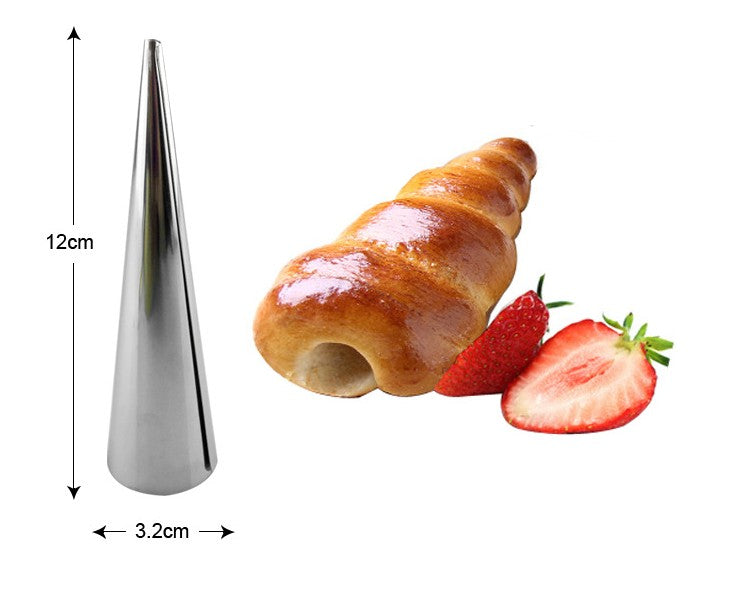 Moule de cuisson en acier inoxydable, 8 pièces, formes cannoli