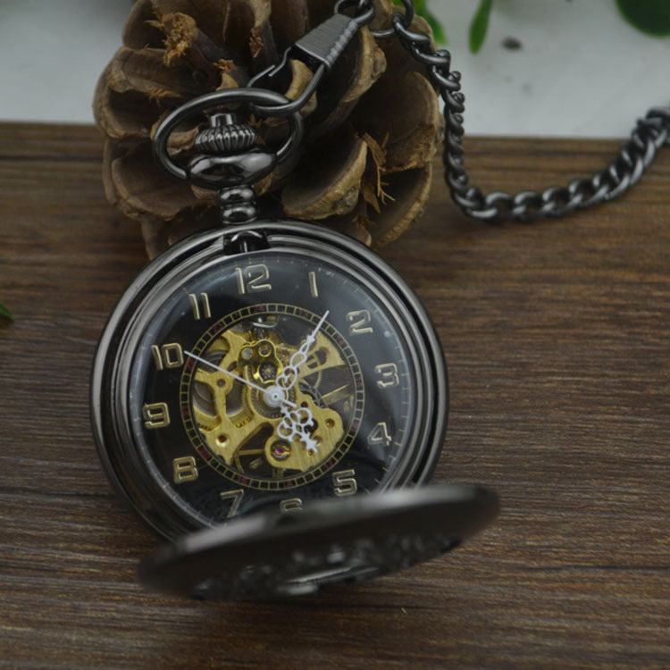Round Flip Pocket Watch - Classic Elegant Modern Functional Sleek Sophisticated Timeless Portable Precision