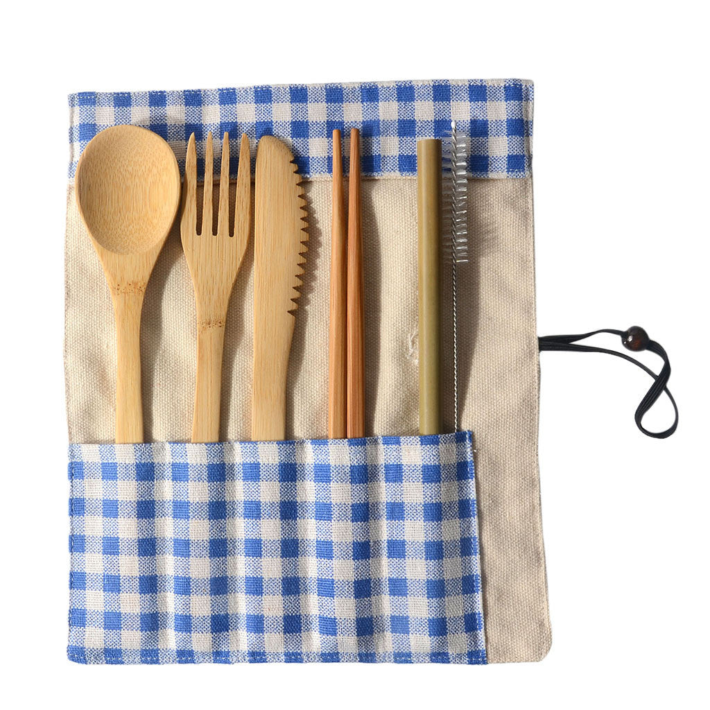 Portable Bamboo Table Utensil Set 6-Piece