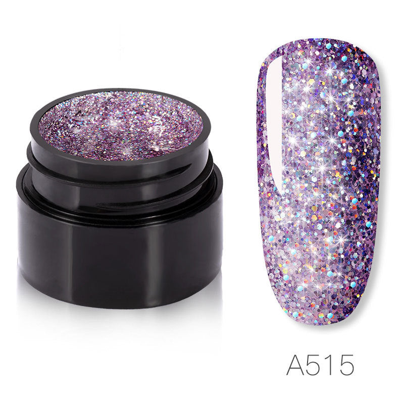 Sparkling Sparkle Nail Polish - 5ml 6 Colors UV/LED 30 Days | Almost No Smell Quality Priority
