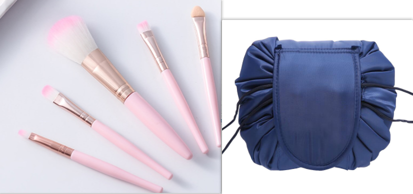 Minimalist Large Cosmetic Travel Organizer - Simple & Portable Beauty Storage Bag