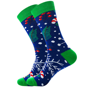 Chaussettes homme Père Noël Elk Chaussettes tube homme Chaussettes tendance coton