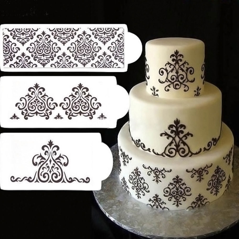 Gabarit creux pour fondant DIY 3 pièces