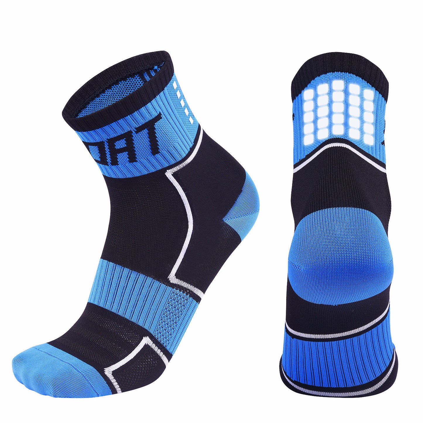 Chaussettes de cyclisme réfléchissantes, chaussettes de vélo respirantes