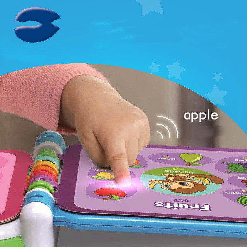 Livre tactile, éducation de la petite enfance, histoire musicale, Machine d'apprentissage bilingue