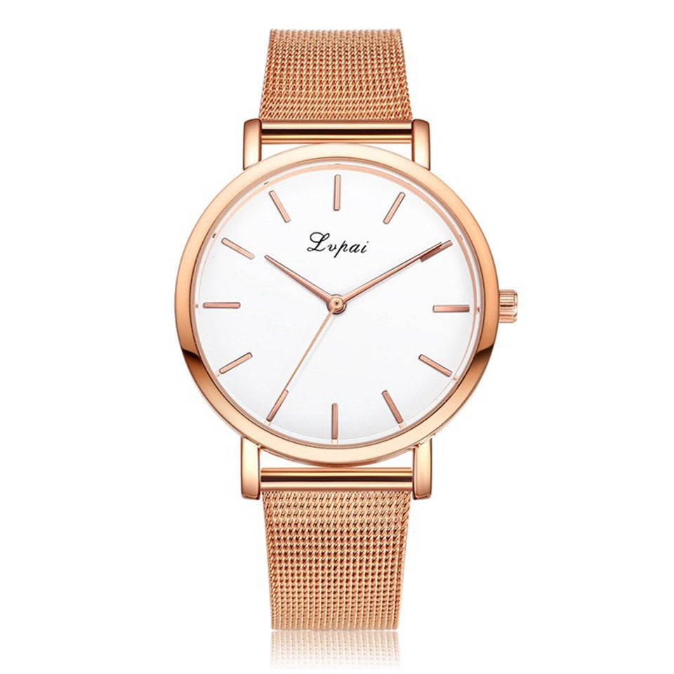 Vansvar Fashion Brand Silver And Gold Mesh Band Creative Marble Wristwatch Casual Women Quartz Watches Gift Relogio Feminino - Elegant Stylish Functional Unique Sophisticated Must-Have