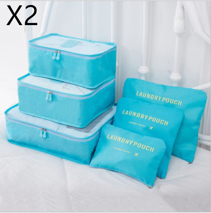6 ST Reseförvaringsväska Set för Clothes Tidy Organizer