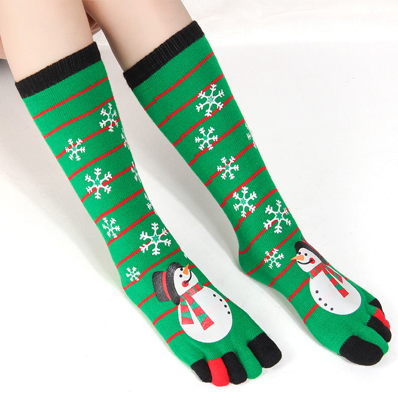 Christmas Five Finger Strumpor