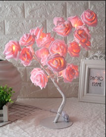 Lampe d'arbre LED Rose, petit arbre, lampe de modélisation, lampe de Table