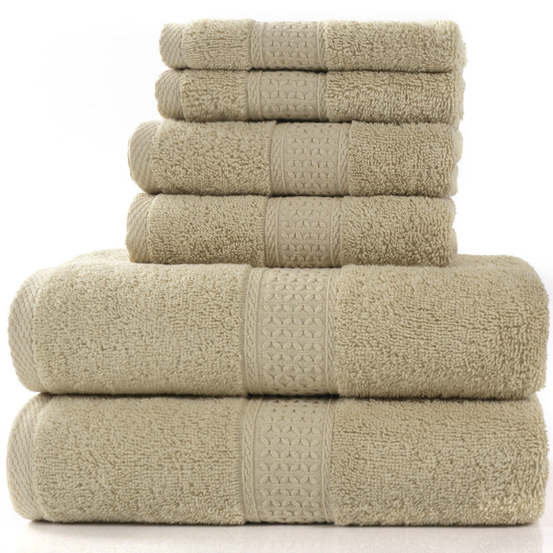 Ensemble de serviettes absorbantes en coton de 3 pièces et 6 pièces