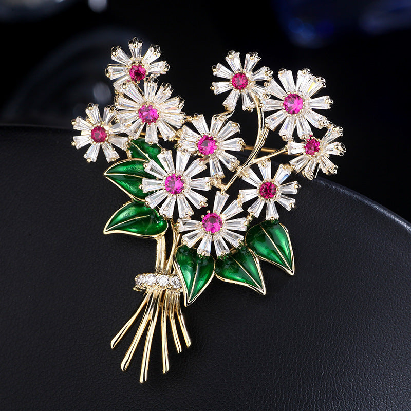 Dripping Flower Brooch - Elegant Accessory
