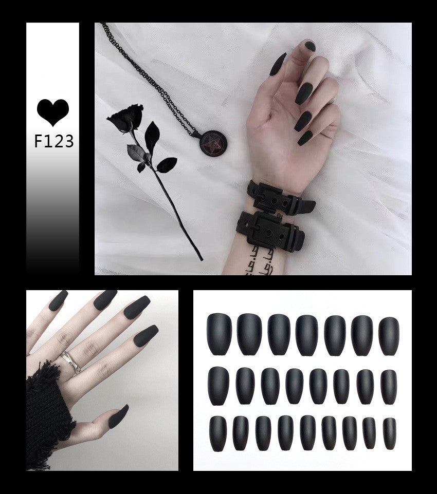 Professional Scrub Ballet Press-On Nails - 24 Pieces F122-F144 | Nail Tools Category