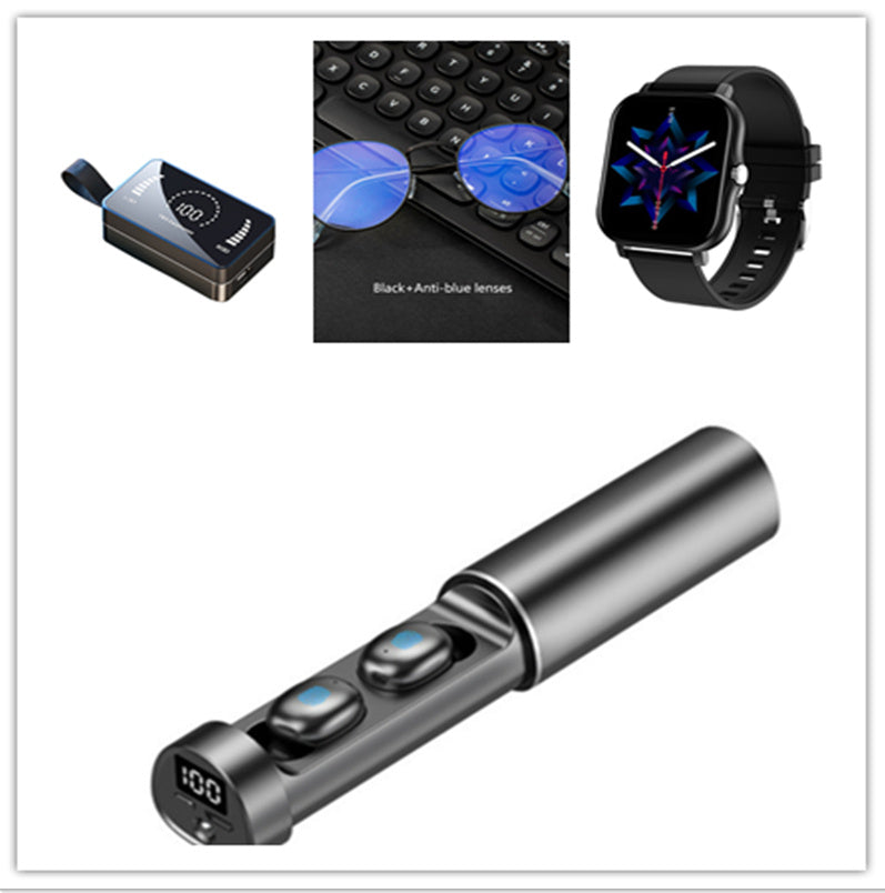 Bluetooth-hörlurar 5.0 trådlösa 8D HIFI Sportmikrofon-hörlurar med mikrofon och spelmusik