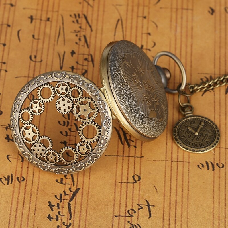 Large Pocket Watch With Roman Dial Accessories Fine Chain - Classic Elegant Sophisticated Luxurious Durable Vintage Must-Have