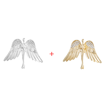 Angel Wings Brooch - Divine Elegance