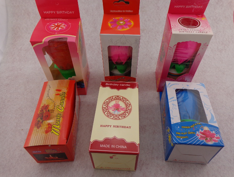 Incroyables bougies de lotus