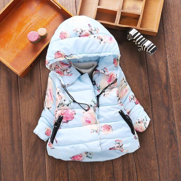 Doudoune fille en coton épais
