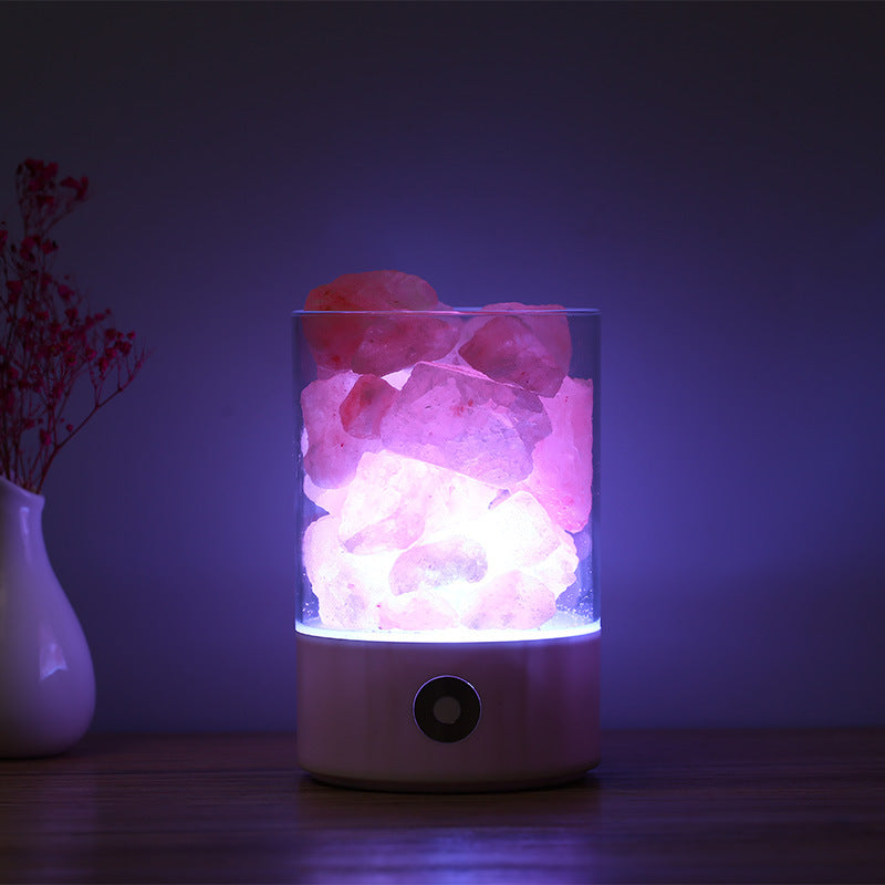USB Crystal Light Himalayan Salt LED-lampa