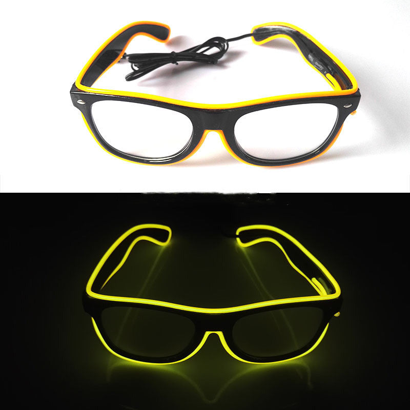 Lunettes lumineuses décoration de fête lunettes LED