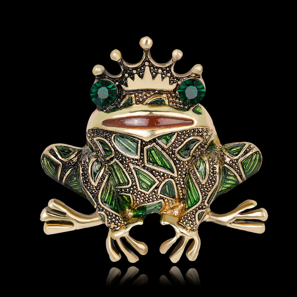 Frog Prince Diamond Brooch Brooch