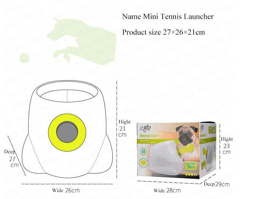 Automatic Interactive Ball Launcher - Dog Pet Toy with 3 Distance Settings