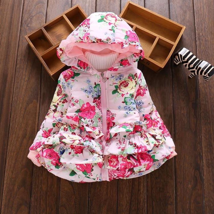 Doudoune fille en coton épais