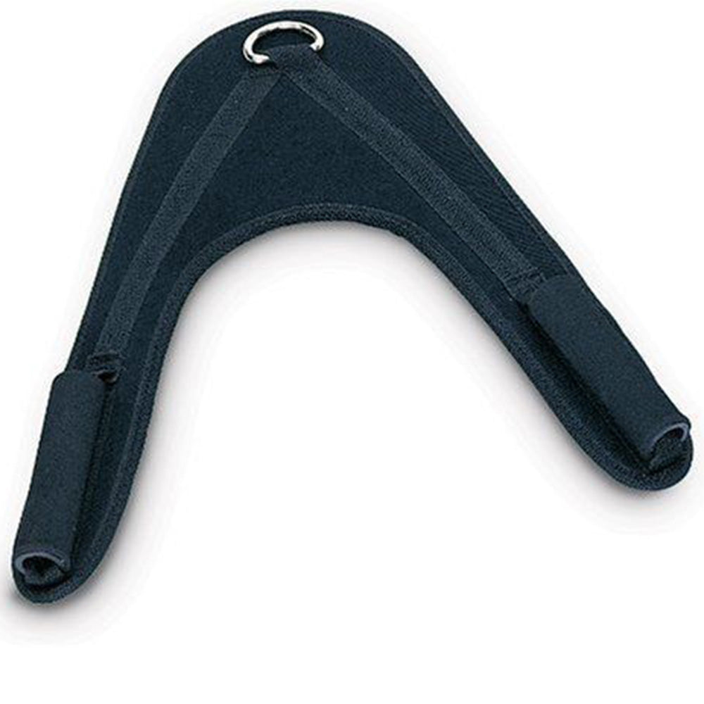 Professional Gym Abdominal Strap - Nylon Webbing PVC Handle (42cm, D-Ring Design)