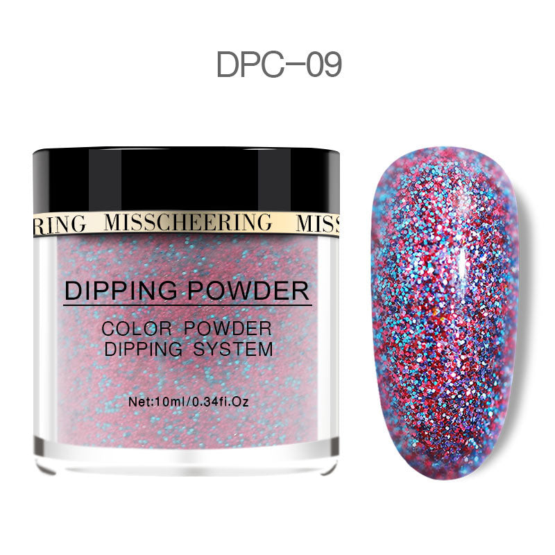 Professional Laser Glitter Nail Powder - Holographic Dip System | Long-Lasting Formula