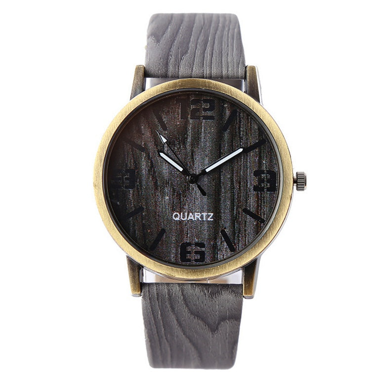 Wood Grain Style Wrist Watch - Elegant Accurate Perfect Luxurious Durable Classic Timeless Must-Have