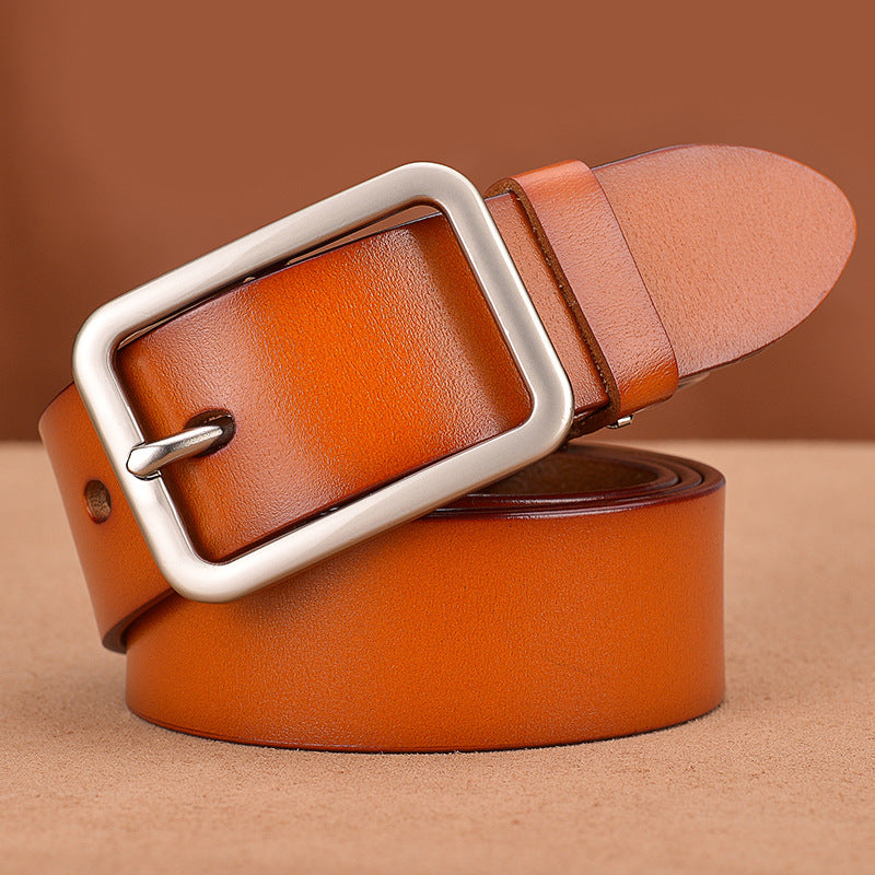 Leather Belt Buckle Belt - Timeless Classic