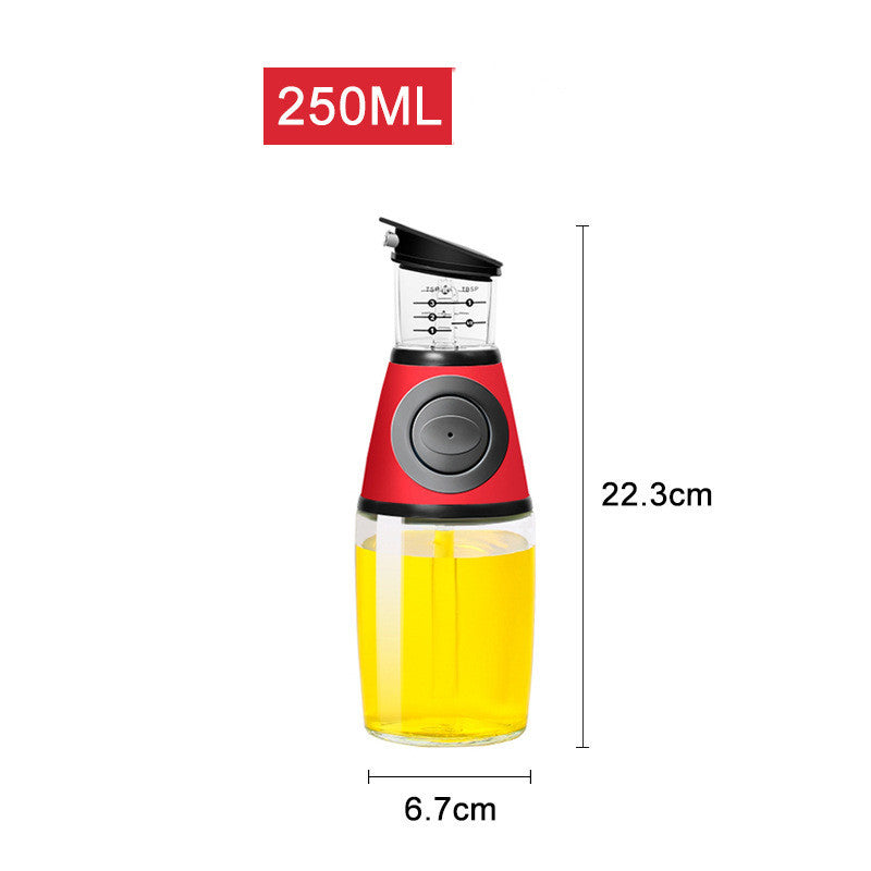 500ml Measurable Glass Bottle Oil Bottle Soy Sauce Bottle Kitchen Equipment