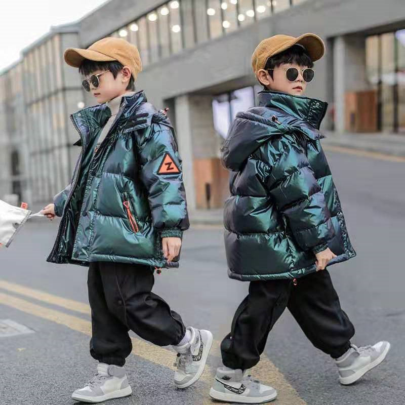 Veste d'hiver épaisse en duvet de canard blanc pour enfants, Style occidental, grands enfants