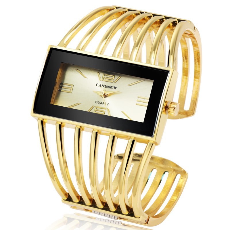 CANSNOW Damklocka Lyxig Mode Roséguld Armbandsur Dam Klänning Klocka Kvinna Dam Saati Flickor Armbandsur Relojes
