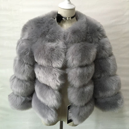 S-3XL vison manteaux femmes hiver nouvelle mode fausse fourrure manteau élégant épais chaud vêtements d'extérieur fausse fourrure veste Chaquetas Mujer