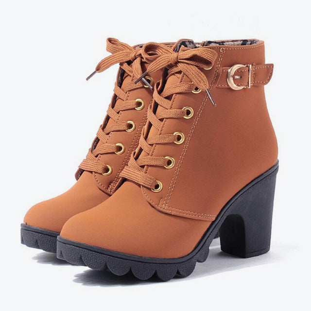 Cross Strap Boots with Martin Boots