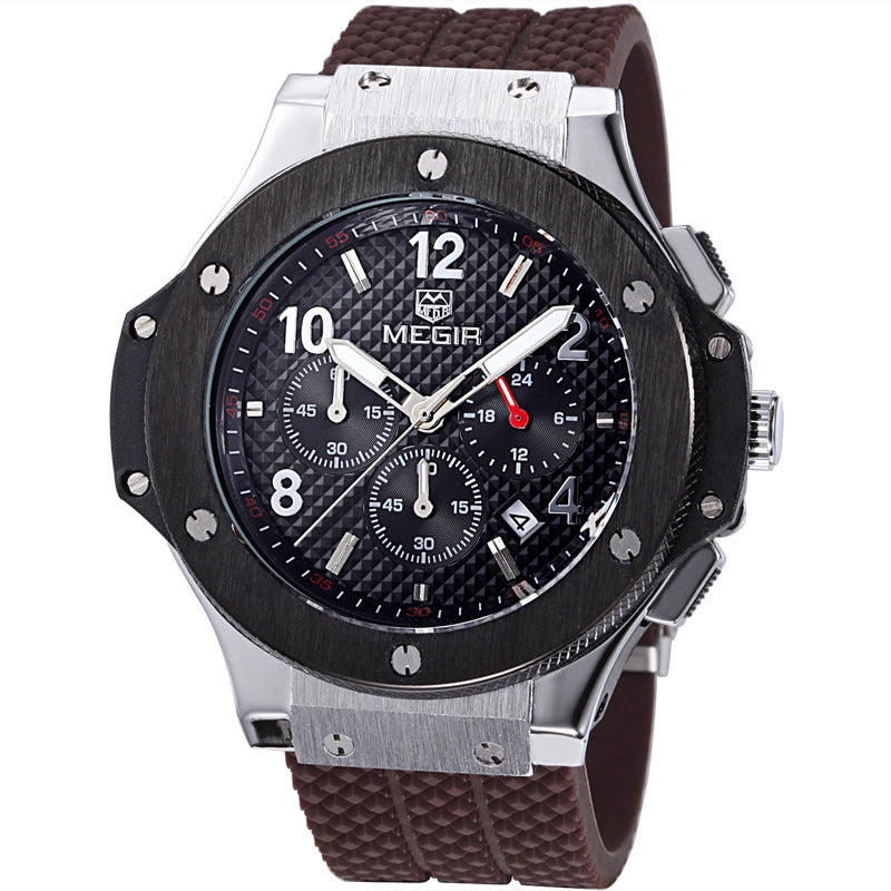 Montres hommes luxe Quartz montre-bracelet mâle sport militaire chronographe montres