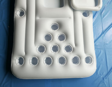 Bouée de bière-pong gonflable. Matelas gonflable Pool Beer Pong. jeu à boire gonflable