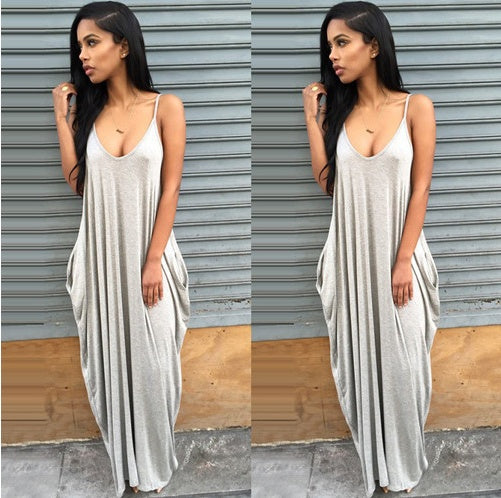 Robe d'été pour femmes, robes longues décontractées, grande taille