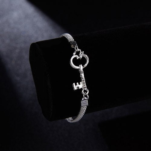 RINHOO 925 Smycken Silverfärgade Armband För Kvinnor Armband Mode Bröllopsbankett Armband & Armringar Alla hjärtans dag Gåva