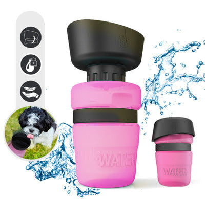 Pet Outdoor Foldable Water Bottle - Portable Dog Travel Water Dispenser
