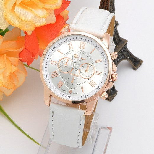 Three Eye Watches Retro GENEVA Geneva Students Couples Watches Men's Belts Quartz Trends Watches - Stylish Functional Reliable Trendy Timeless Modern