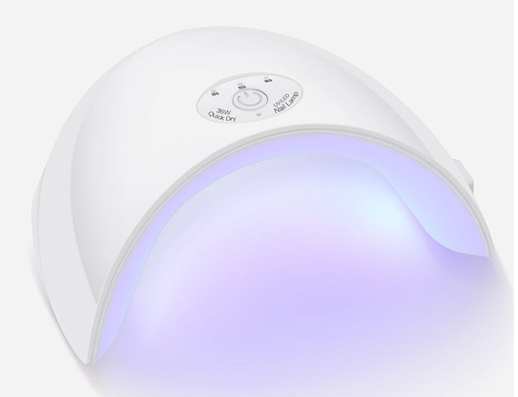 Professional 36W UV/LED Nail Lamp - 120x190x75mm | 12 LEDs 365+395nm USB