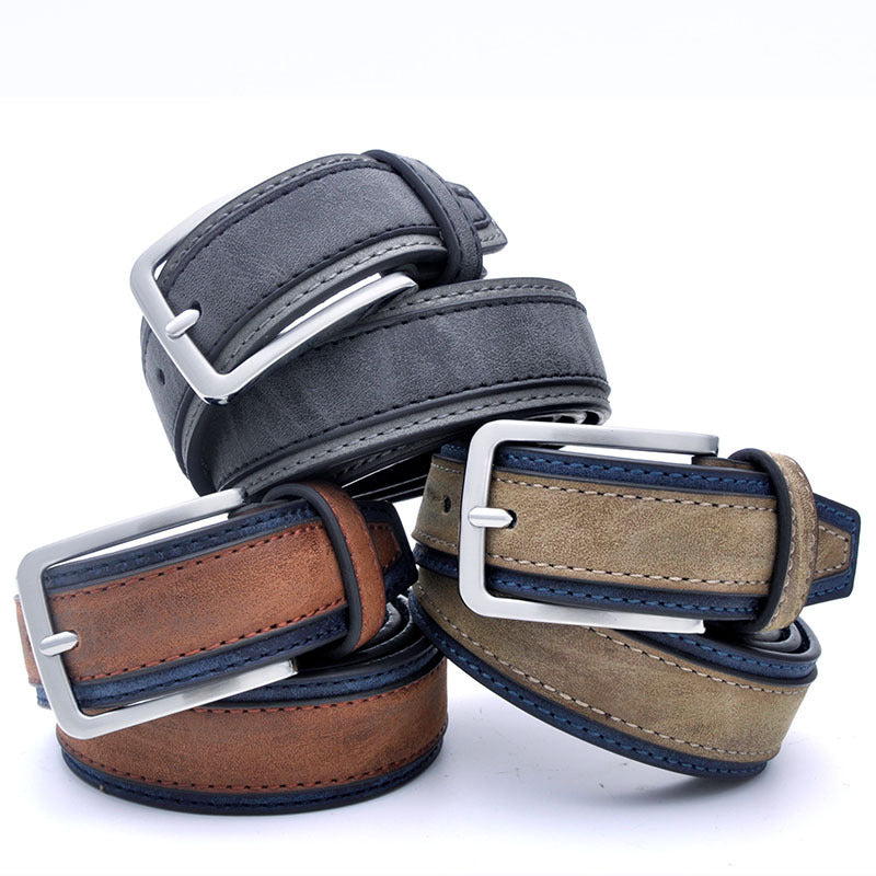 Men's Fashion Casual PU Belt - Denim Optimized